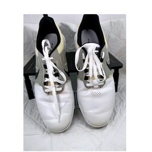 Nike‎ Vapor Golf Shoes Mens White Black Silver Size 10 Wide Athletic Spikes